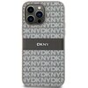 Etui DKNY Leather Mono Stripe & Metal Logo do Apple iPhone 14 Pro Beżowy Model telefonu iPhone 14 Pro