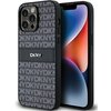 Etui DKNY Leather Mono Stripe & Metal Logo do Apple iPhone 14 Pro Czarny