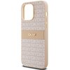 Etui DKNY Leather Mono Stripe & Metal Logo do Apple iPhone 14 Pro Różowy Typ Etui nakładka