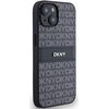 Etui DKNY Leather Mono Stripe & Metal Logo do Apple iPhone 13/14/15 Czarny Model telefonu iPhone 14