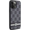 Etui DKNY Leather Checkered Mono Pattern & Printed Stripes do Apple iPhone 14 Pro Max Czarny Kompatybilność Apple iPhone 14 Pro Max