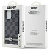 Etui DKNY Leather Checkered Mono Pattern & Printed Stripes do Apple iPhone 14 Pro Max Czarny Marka telefonu Apple