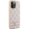 Etui DKNY Leather Checkered Mono Pattern & Printed Stripes do Apple iPhone 14 Pro Max Różowy Kompatybilność Apple iPhone 14 Pro Max
