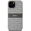 Etui DKNY Leather Mono Stripe & Metal Logo do Apple iPhone 14 Plus/15 Plus Beżowy Model telefonu iPhone 14 Plus