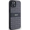 Etui DKNY Leather Mono Stripe & Metal Logo do Apple iPhone 14 Plus/15 Plus Czarny Model telefonu iPhone 15 Plus