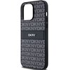 Etui DKNY Leather Mono Stripe & Metal Logo do Apple iPhone 14 Pro Max Czarny Typ Etui nakładka
