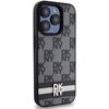Etui DKNY Leather Checkered Mono Pattern & Printed Stripes do Apple iPhone 15 Pro Czarny Kompatybilność Apple iPhone 15 Pro