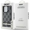 Etui DKNY Leather Checkered Mono Pattern & Printed Stripes do Apple iPhone 15 Pro Czarny Marka telefonu Apple
