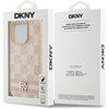 Etui DKNY Leather Checkered Mono Pattern & Printed Stripes do Apple iPhone 15 Pro Różowy Marka telefonu Apple