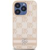 Etui DKNY Leather Checkered Mono Pattern & Printed Stripes do Apple iPhone 15 Pro Różowy Model telefonu iPhone 15 Pro