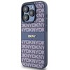 Etui DKNY Leather Mono Stripe & Metal Logo do Apple iPhone 15 Pro Niebieski Seria telefonu iPhone