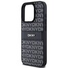 Etui DKNY Leather Mono Stripe & Metal Logo do Apple iPhone 15 Pro Czarny Typ Etui nakładka
