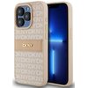 Etui DKNY Leather Mono Stripe & Metal Logo do Apple iPhone 15 Pro Różowy