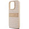 Etui DKNY Leather Mono Stripe & Metal Logo do Apple iPhone 15 Pro Różowy Typ Etui nakładka