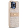 Etui DKNY Leather Mono Stripe & Metal Logo do Apple iPhone 15 Pro Różowy Seria telefonu iPhone