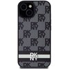 Etui DKNY Leather Checkered Mono Pattern & Printed Stripes do Apple iPhone 13/14/15 Czarny Model telefonu iPhone 13
