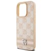 Etui DKNY Leather Checkered Mono Pattern do Apple iPhone 15 Pro Max Różowy Kompatybilność Apple iPhone 15 Pro Max