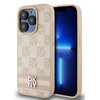Etui DKNY Leather Checkered Mono Pattern do Apple iPhone 15 Pro Max Różowy