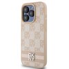 Etui DKNY Leather Checkered Mono Pattern do Apple iPhone 15 Pro Max Różowy Typ Etui nakładka