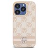 Etui DKNY Leather Checkered Mono Pattern do Apple iPhone 15 Pro Max Różowy Model telefonu iPhone 15 Pro Max