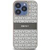 Etui DKNY Leather Mono Stripe & Metal Logo do Apple iPhone 15 Pro Max Beżowy Model telefonu iPhone 15 Pro Max