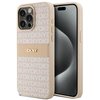 Etui DKNY Leather Mono Stripe & Metal Logo do Apple iPhone 15 Pro Max Różowy