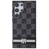 Etui DKNY Leather Checkered Mono Pattern & Printed Stripes do Samsung Galaxy S24 Ultra Czarny Seria telefonu Galaxy S