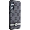 Etui DKNY Leather Checkered Mono Pattern & Printed Stripes do Samsung Galaxy S24+ Czarny Model telefonu Galaxy S24+