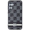 Etui DKNY Leather Checkered Mono Pattern & Printed Stripes do Samsung Galaxy S24+ Czarny Seria telefonu Galaxy S