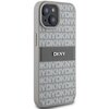Etui DKNY Leather Mono Stripe & Metal Logo do Apple iPhone 13/14/15 Beżowy Model telefonu iPhone 14