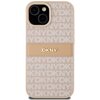 Etui DKNY Leather Mono Stripe & Metal Logo do Apple iPhone 13/14/15 Różowy Model telefonu iPhone 13
