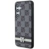 Etui DKNY Leather Checkered Mono Pattern & Printed Stripes do Samsung Galaxy S24 Czarny Kompatybilność Samsung Galaxy S24