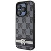 Etui DKNY Leather Checkered Mono Pattern & Printed Stripes do Apple iPhone 15 Pro Max Czarny Typ Etui nakładka