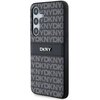 Etui DKNY Leather Mono Stripe & Metal Logo do Samsung Galaxy S24 Czarny Seria telefonu Galaxy S