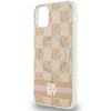 Etui DKNY IML Checkered Mono Pattern & Printed Stripes MagSafe do Apple iPhone 11/Xr Różowy Kompatybilność Apple iPhone Xr