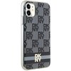 Etui DKNY Hardcase IML Checkered Mono Pattern & Printed Stripes Magsafe do Apple iPhone 11/Xr Czarny Seria telefonu iPhone