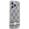 Etui DKNY Hardcase IML Checkered Mono Pattern & Printed Stripes Magsafe do Apple iPhone 13 Pro/13 Beżowy Model telefonu iPhone 13
