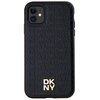 Etui DKNY Leather Monogram Pattern Metal Logo MagSafe do Apple iPhone 11/Xr Czarny Model telefonu iPhone 11