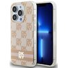 Etui DKNY Hardcase IML Checkered Mono Pattern & Printed Stripes do Apple iPhone 13/13 Pro Różowy