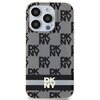 Etui DKNY Hardcase IML Checkered Mono Pattern & Printed Stripes do Apple iPhone 13/13 Pro Czarny Seria telefonu iPhone