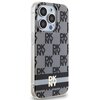 Etui DKNY Hardcase IML Checkered Mono Pattern & Printed Stripes do Apple iPhone 13/13 Pro Czarny Model telefonu iPhone 13 Pro