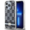 Etui DKNY IML Checkered Mono Pattern & Printed Stripes MagSafe do iPhone 13 Pro Max Czarny