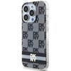 Etui DKNY IML Checkered Mono Pattern & Printed Stripes MagSafe do iPhone 13 Pro Max Czarny Seria telefonu iPhone