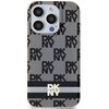 Etui DKNY IML Checkered Mono Pattern & Printed Stripes MagSafe do iPhone 13 Pro Max Czarny Model telefonu iPhone 13 Pro Max