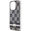 Etui DKNY IML Checkered Mono Pattern & Printed Stripes MagSafe do iPhone 13 Pro Max Czarny Typ Etui nakładka