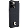 Etui DKNY Leather Pattern Metal Logo MagSafe do iPhone 13/13 Pro Czarny Model telefonu iPhone 13