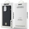 Etui DKNY Leather Pattern Metal Logo MagSafe do iPhone 13/13 Pro Czarny Marka telefonu Apple