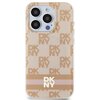 Etui DKNY IML Checkered Mono Pattern & Printed Stripes MagSafe do Apple iPhone 13 Pro Max Różowy Model telefonu iPhone 13 Pro Max