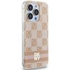Etui DKNY IML Checkered Mono Pattern & Printed Stripes MagSafe do Apple iPhone 13 Pro Max Różowy Kompatybilność Apple iPhone 13 Pro Max