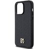 Etui DKNY Leather Pattern Metal Logo MagSafe do Apple iPhone 13 Pro Max Czarny Typ Etui nakładka